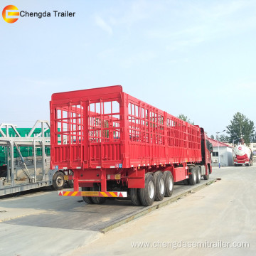 Steel 3 Axles Fence Semi trailer